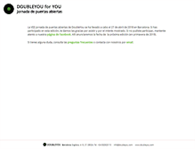 Tablet Screenshot of doubleyouforyou.com